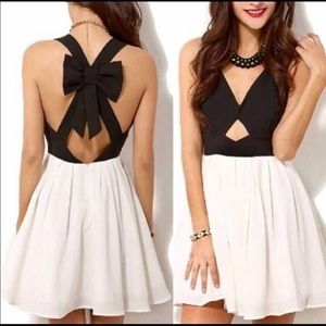 Black and white dress